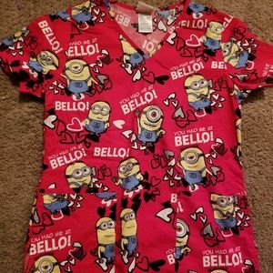 Minnions Scrub Top